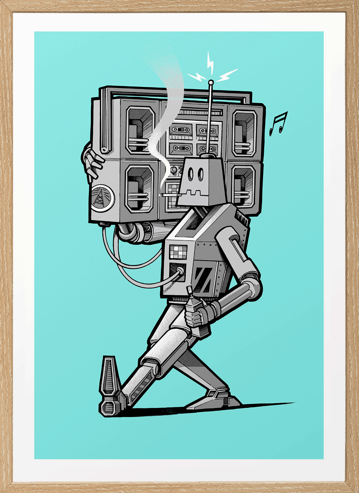 Perfect Day - Silkscreen print - Blue