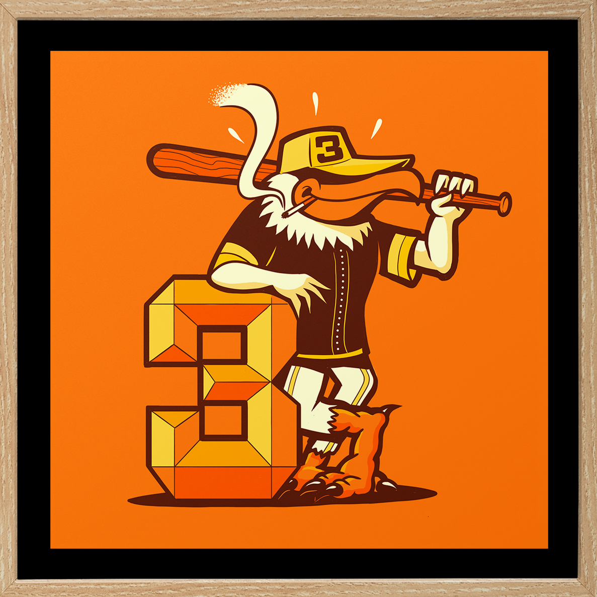 Digit '3' - Giclée print