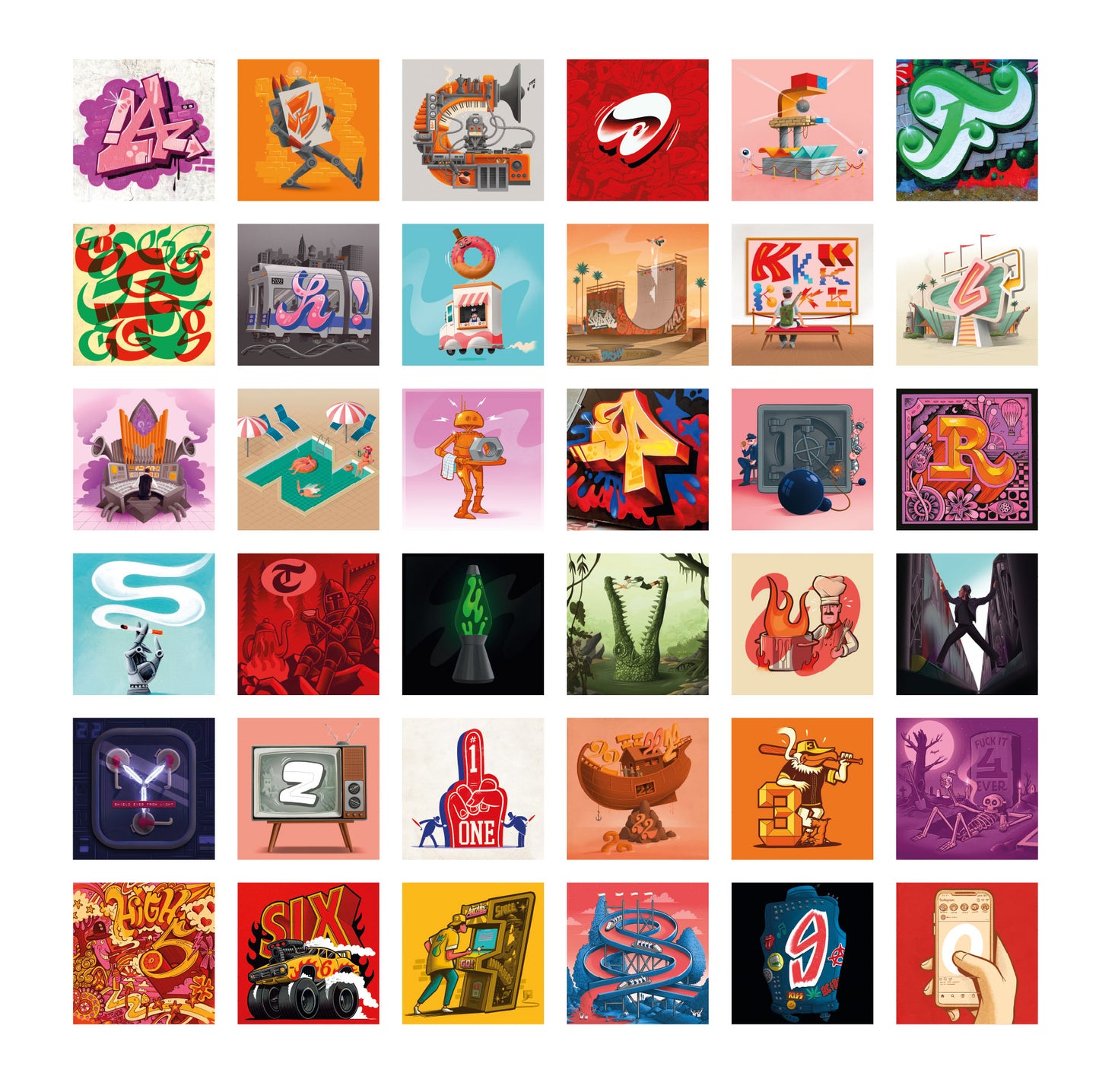 36 Days of type magazine