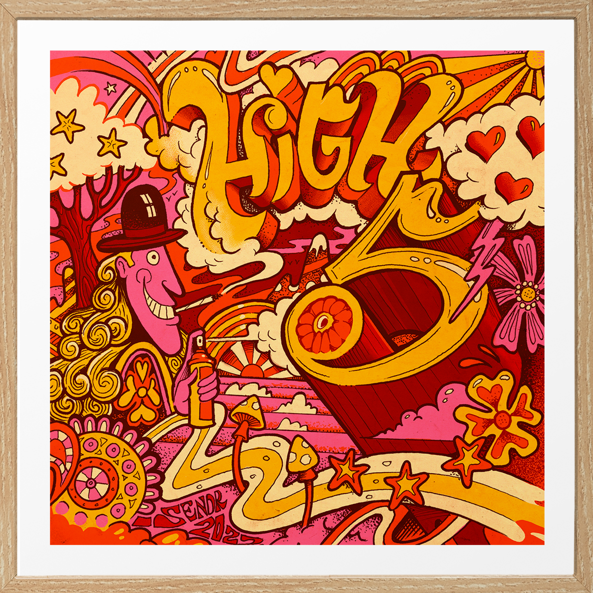 Digit '5' - Giclée print