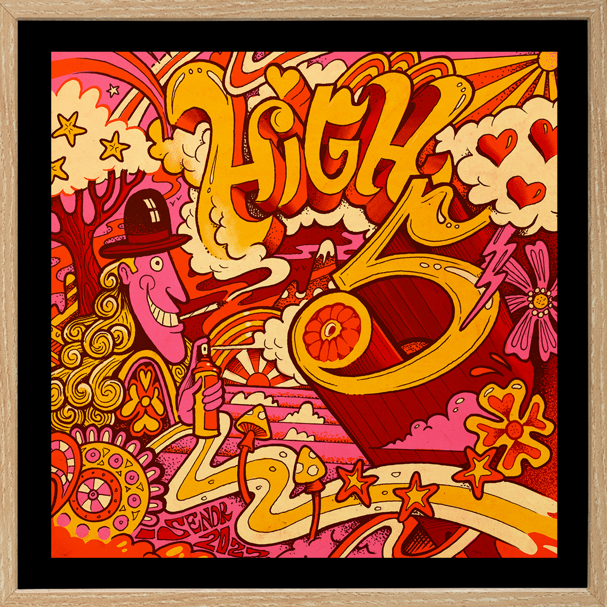 Digit '5' - Giclée print