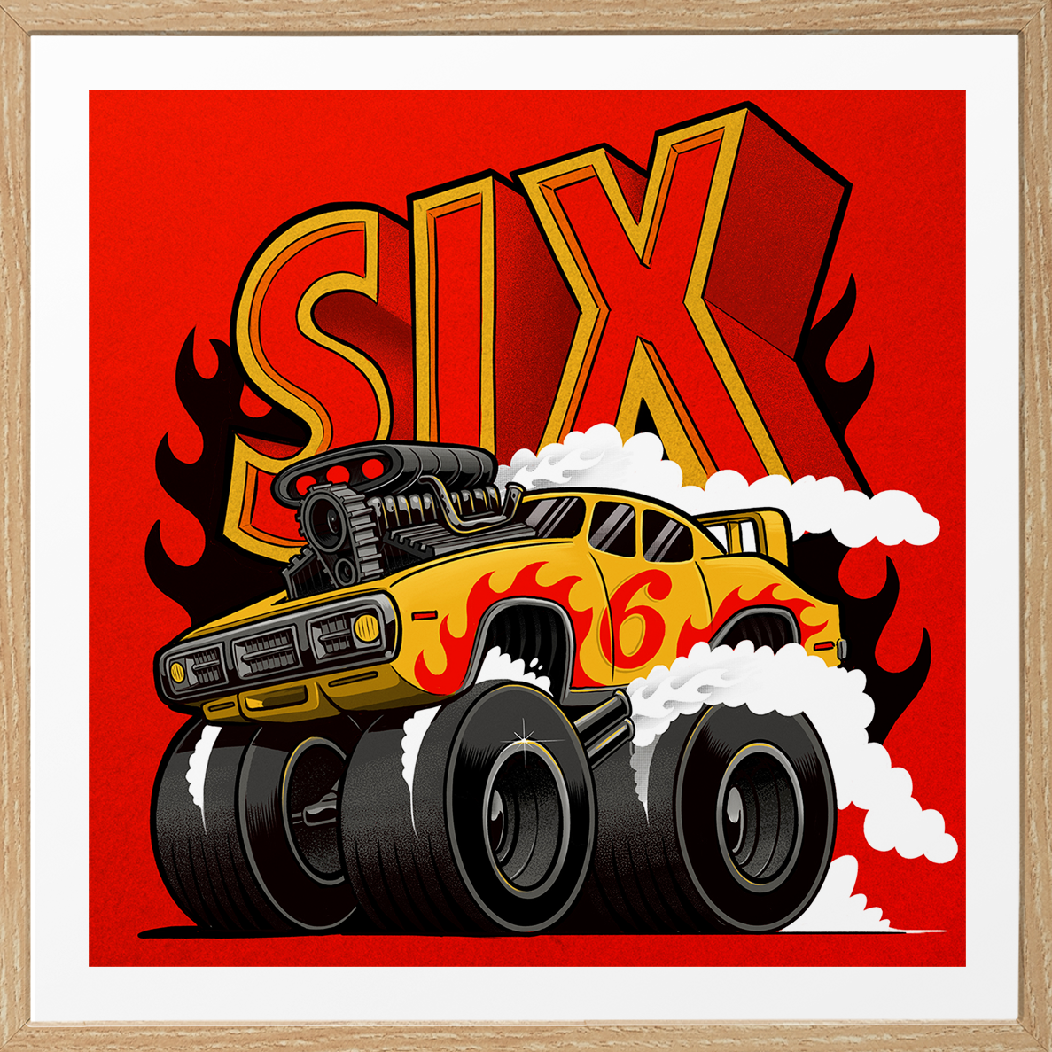 Digit '6' - Giclée print