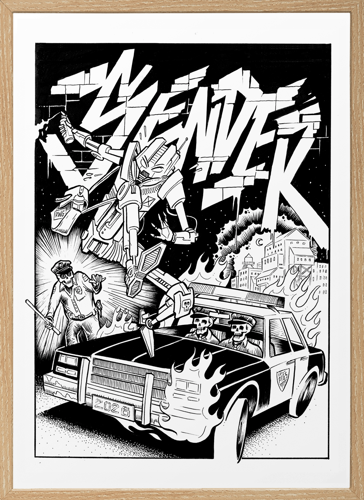 Getaway - Silkscreen print