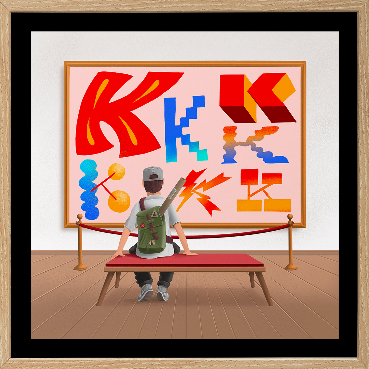 Letter 'K' - Giclée print