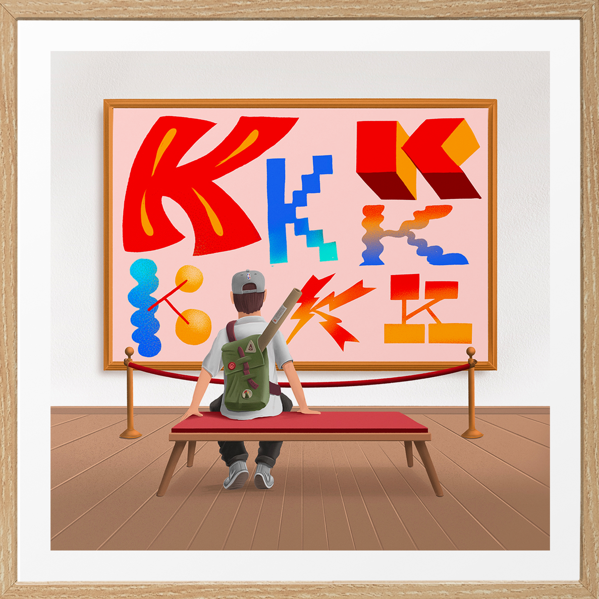Letter 'K' - Giclée print