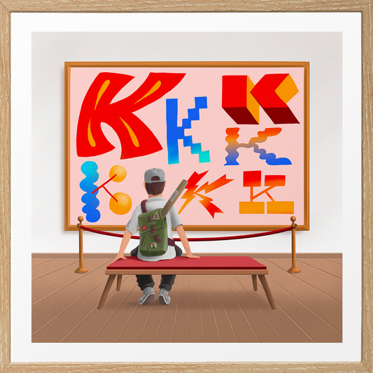 Letter 'K' - Giclée print