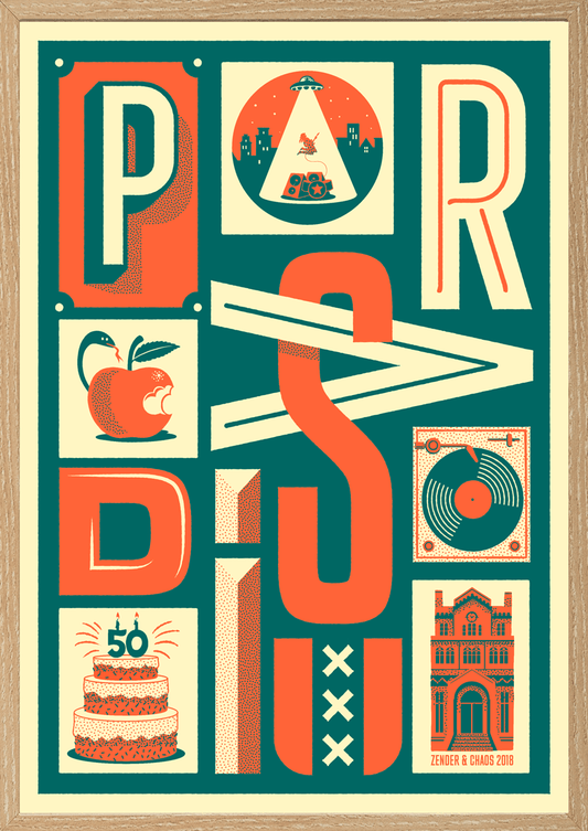 Paradiso 50 jaar - Silkscreenprint