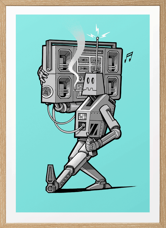 Perfect Day - Silkscreen print - Blue