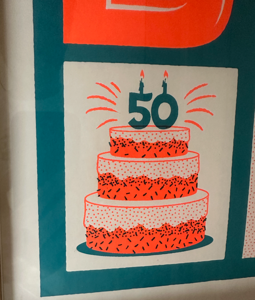 Paradiso 50 jaar - Silkscreenprint
