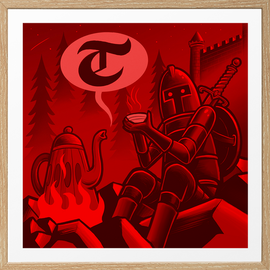 Letter 'T' - Giclée print (Par-Tea-Time)