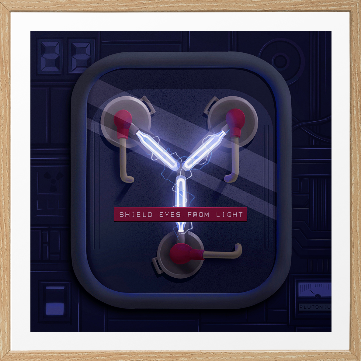 Letter 'Y' - Giclée print (Flux Capacitor / Back to the future tribute)