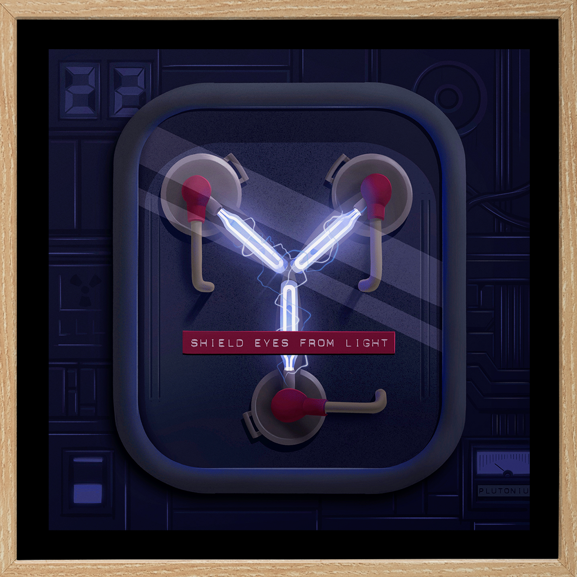 Letter 'Y' - Giclée print (Flux Capacitor / Back to the future tribute)